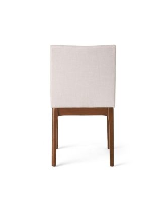 5-Piece Dining Table Set with Solid Wood Table and 4 Upholstered Chairs