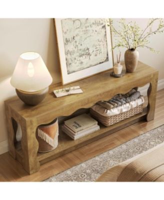 TV Stand for 65 Inch TV, Wooden Entertainment Center, Farmhouse TV Media Console Table
