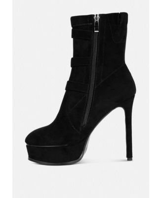 BEAUX Womens High Platform Stiletto Ankle Boots