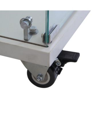 Glass Display Cabinet, Extra Large, 4 Shelves