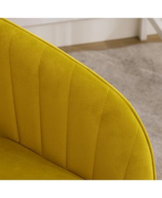 Grand Velvet Ergonomic Office Chair with Luxurious Gold Base