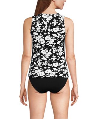 Women's High Neck UPF 50 Sun Protection Modest Tankini Swimsuit Top