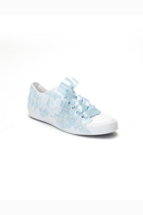 Женские кроссовки Forever & Always Shoes Serenelle Lace Bridal, цвет: Синий