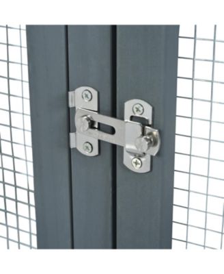 Pine Outdoor Cat House with Shelves