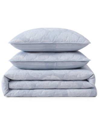 Ocean Island Cotton Reversible 3-Pc. Quilt Set, Full/Queen