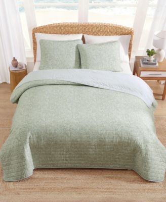 Caicos Isle Cotton Reversible 3-Pc. Quilt Set, Full/Queen