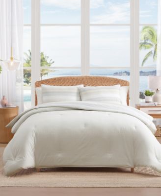 Canal Island Stripe Cotton 3-Pc. Comforter Set, Full/Queen