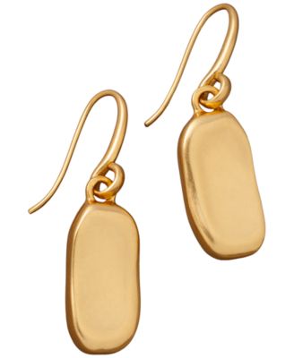 New York Gold-Tone Pebble Drop Earrings
