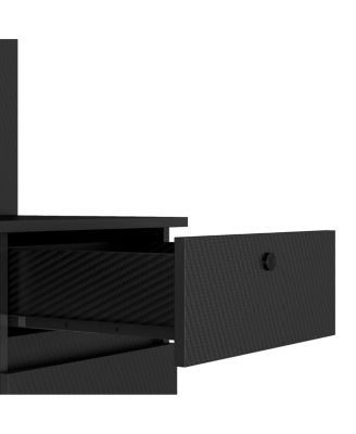  Computer Desk with Hutch & Bookshelf, Wood Executive Desk for Home Office