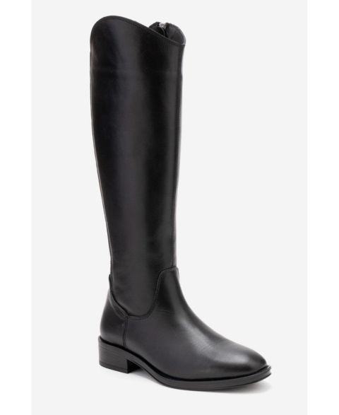 Женские ботинки Forever & Always Shoes Ruiz Leather Knee High Boot, цвет: Чёрный