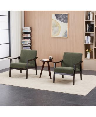 Medieval-Inspired Armchair, Solid Wood Legs