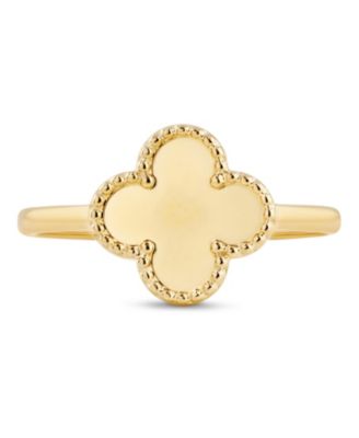 Clover Ring in 14K Gold, Size 7, approx. 1.7 grams