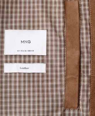 Men's Leather Pockets Jacket