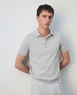 Men's Cotton Fine-Knit Polo Shirt