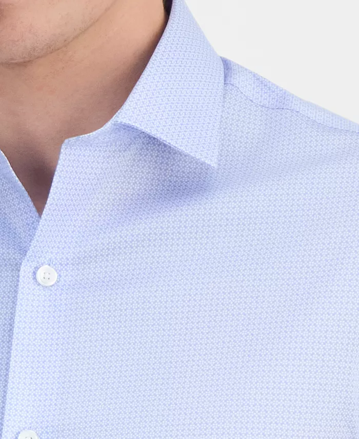Men's Geometric Pattern Dress Shirt - thumbnail 4
