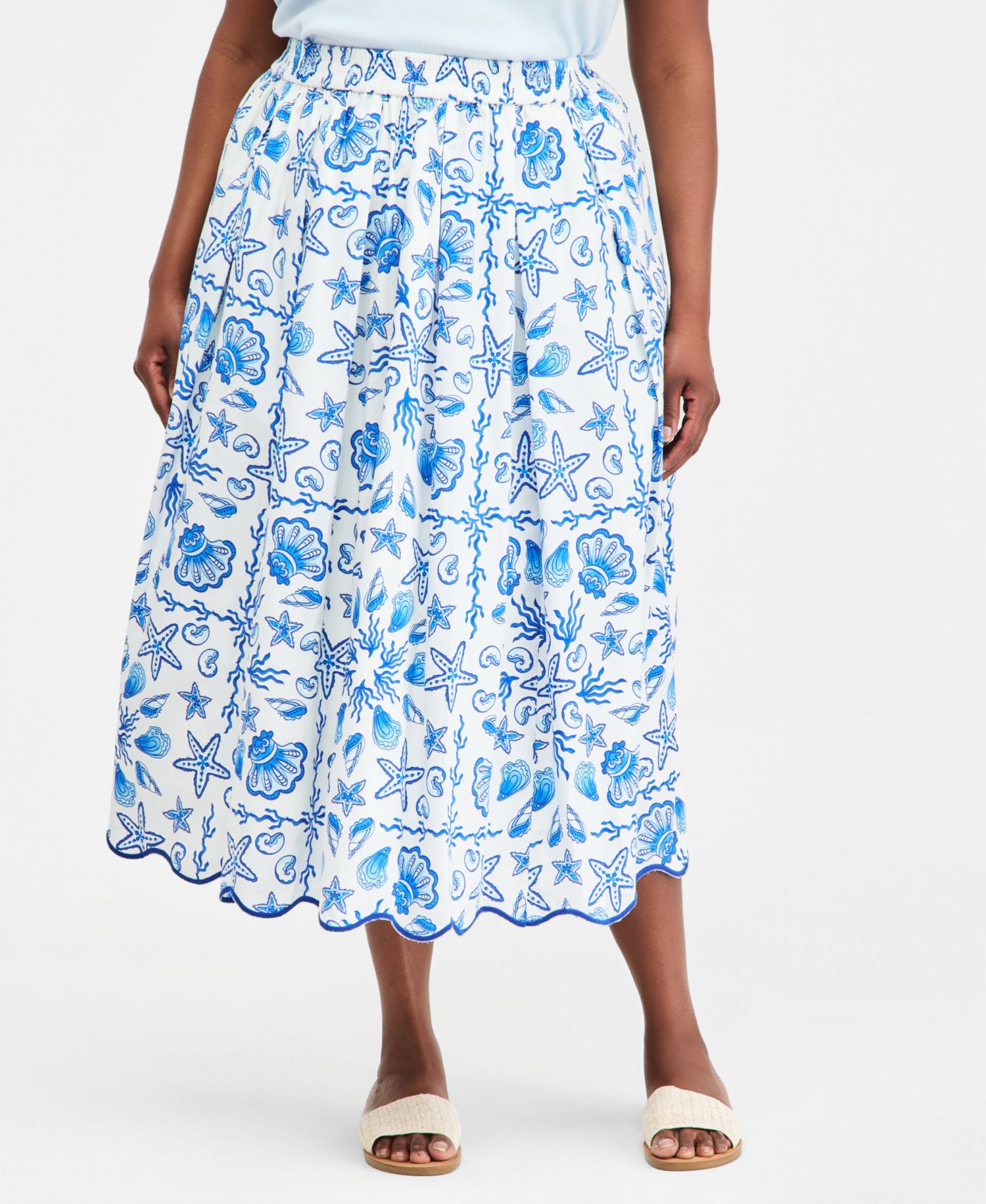 Women's Serene Shores Midi Skirt