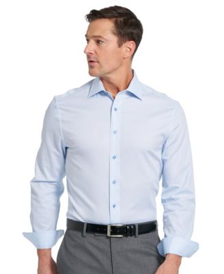 Men's Newbury Text Modern-Fit Dress Shirt