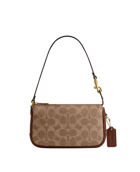 Женские сумки COACH Plaza Mini Signature Canvas Slim Shoulder 18