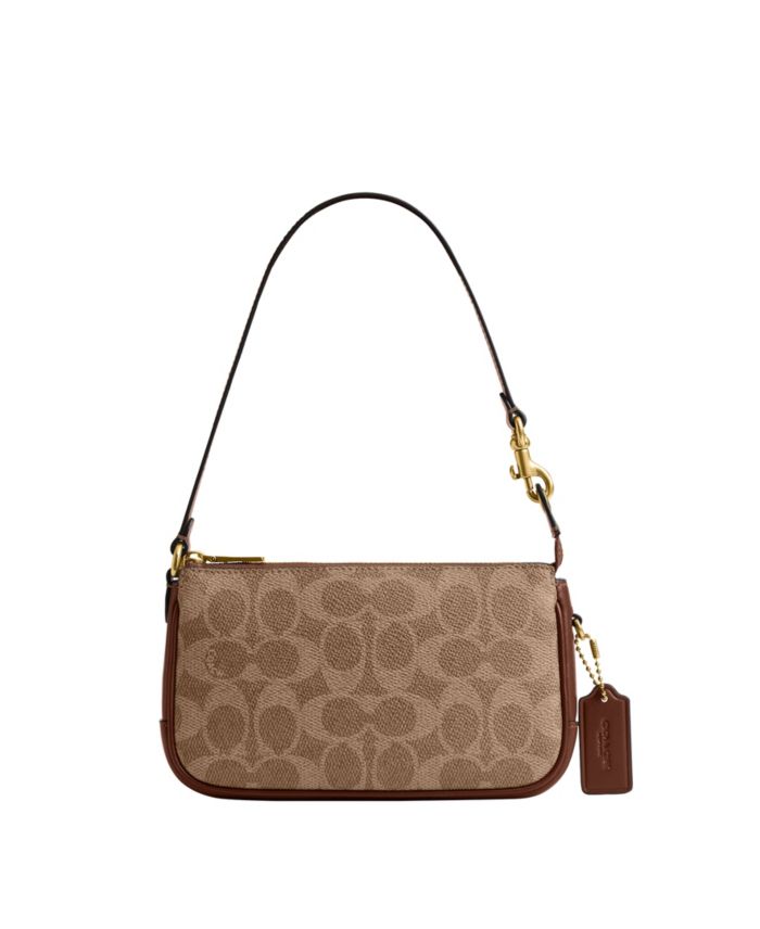 Coach Plaza Mini Signature Canvas Shoulder Bag 18