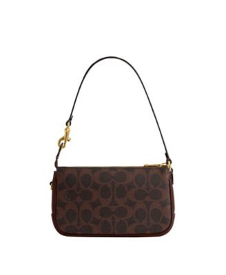 Plaza Mini Signature Canvas Slim Shoulder Bag 18