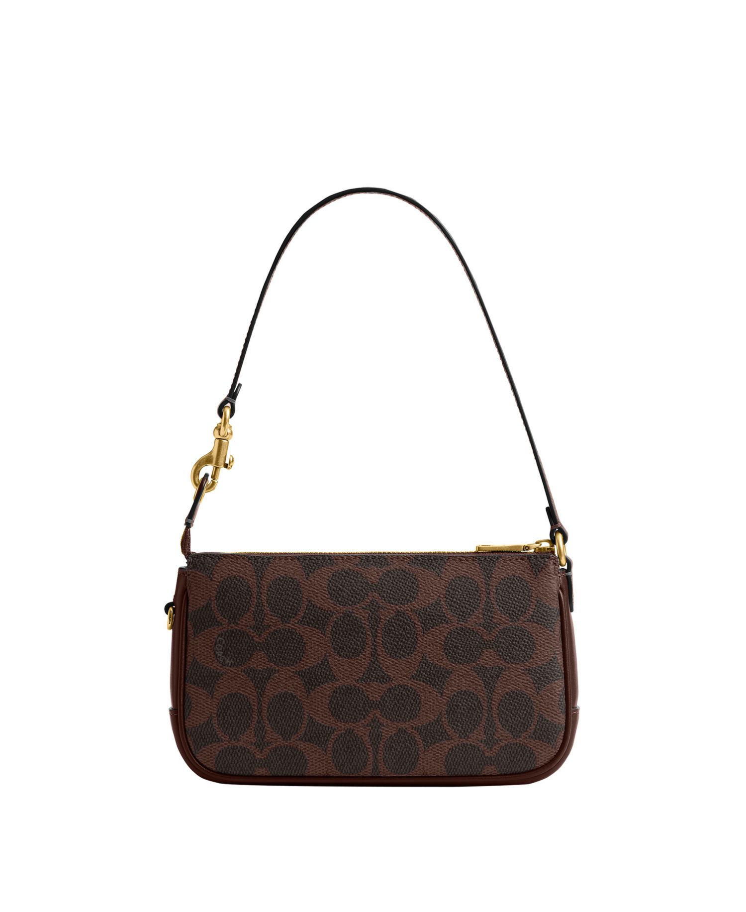 Plaza Mini Signature Canvas Slim Shoulder Bag 18