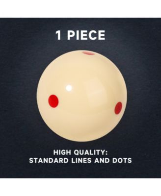 2 1/4-Inch 6 Red Dot Training Cue Ball, AAA-Grade PRO Cup Standard Pool Billiard Cue Ball