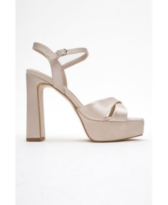 Women's Yulia Cross-Strap Platform Heel Sandal