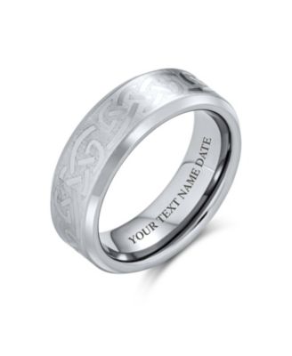 Viking Celtic Love Knot Titanium Wedding Band Rings 7MM Matte Finish Comfort Fit