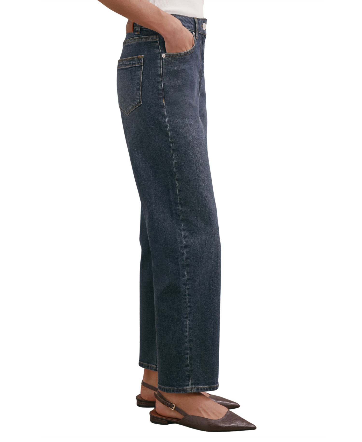 Women's Selin Mid-Rise Straight-Leg Jeans