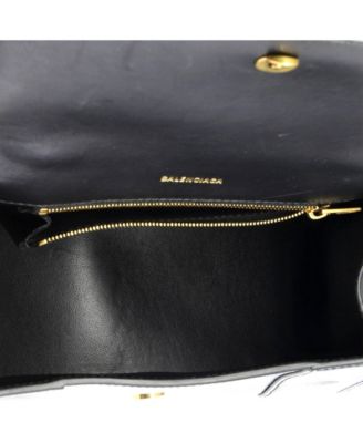 Small Hourglass Sling Shoulder Bag Leather