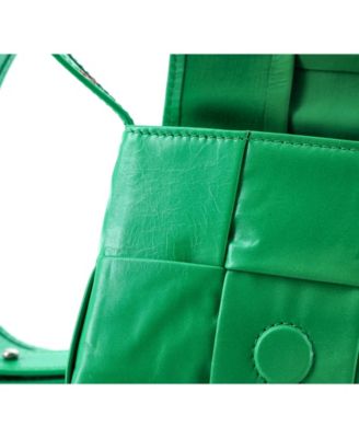 Candy Cassette Crossbody Bag Maxi Intrecciato Leather