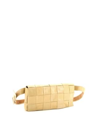 Cassette Stretch Belt Bag Maxi Intrecciato Leather