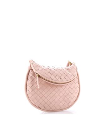 Small Gemelli Shoulder Bag Intrecciato Leather