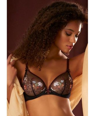 Women's Sheer Embroidered Underwire Bra