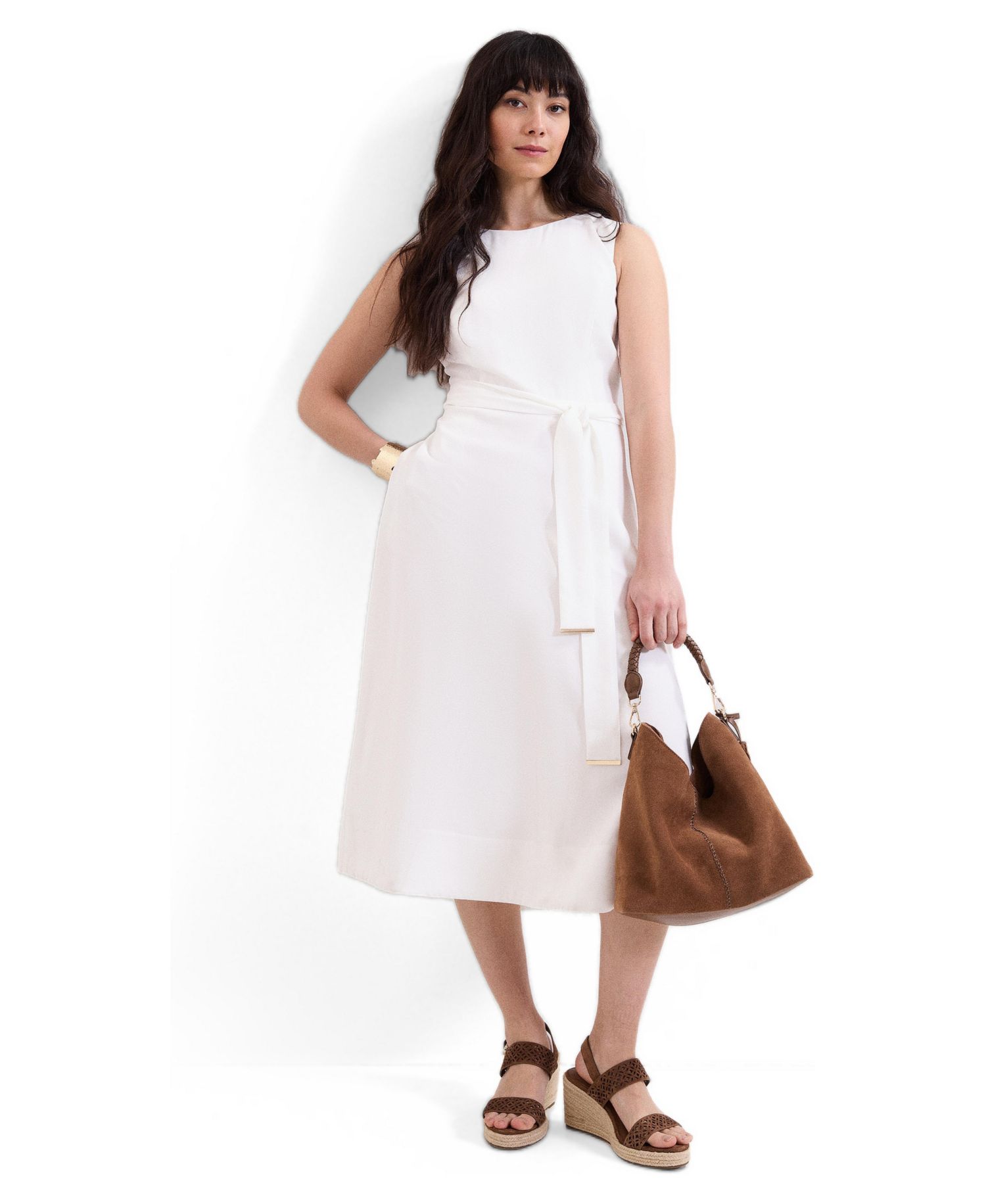 Women's Marta Tie Belt Midi Dress
