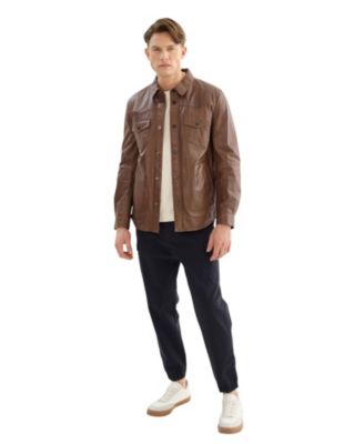 Men's Grant Leather Shirt
