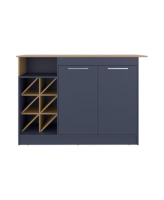 OKER kitchen cabinet with island, bottle rack, and shelves for organizing your home