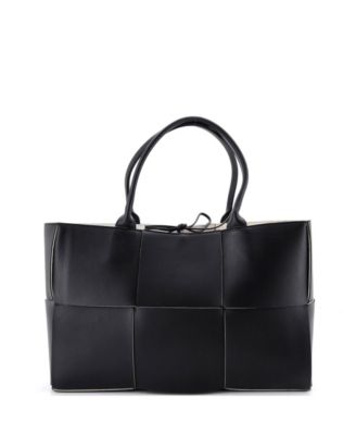 Medium Arco Tote Maxi Intrecciato Leather