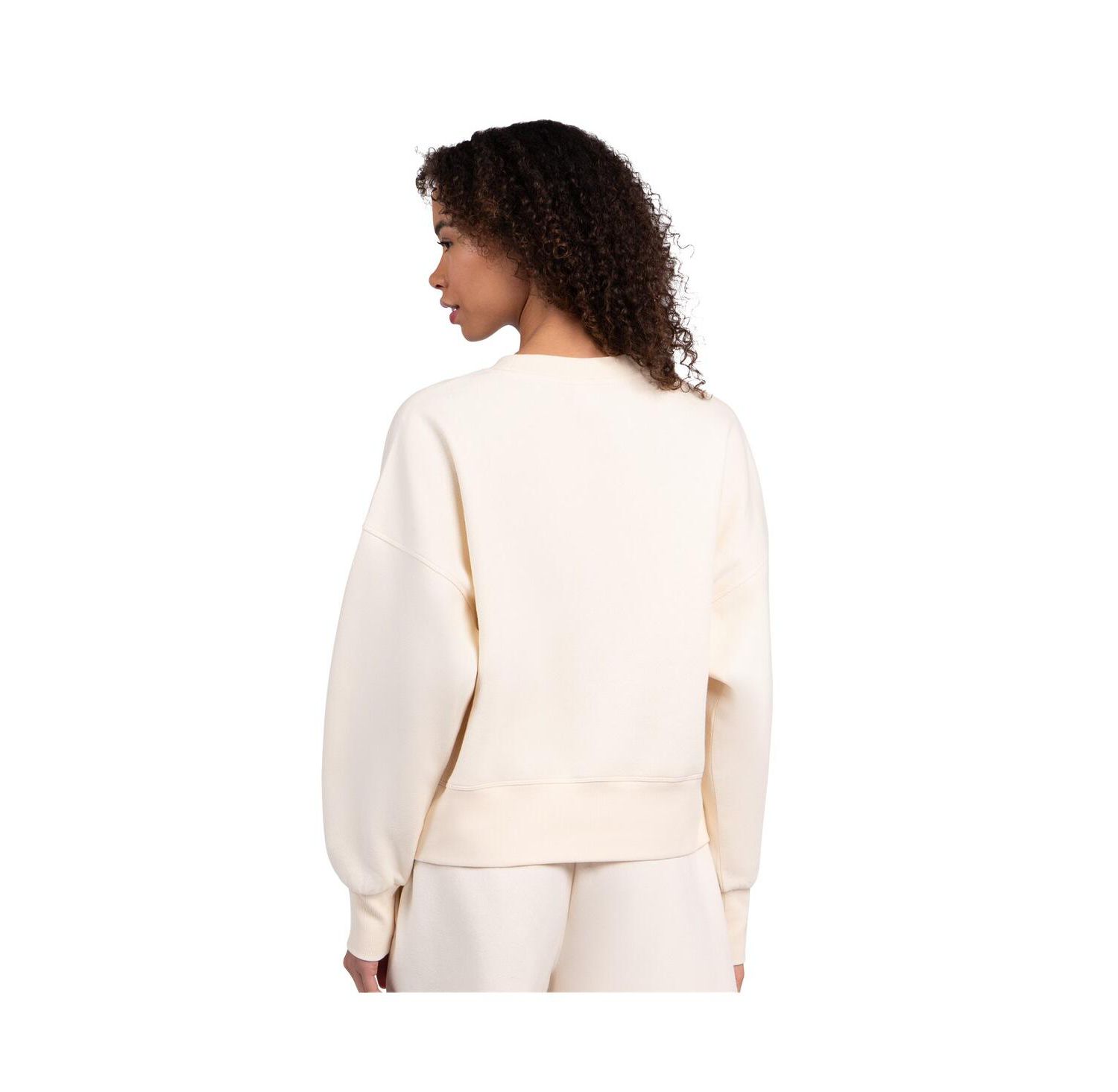 Women's Cream San Francisco Giants Pastels Boxy Fleece Sweatshirt