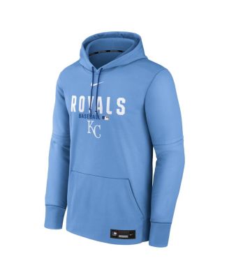 Men's Light Blue Kansas City Royals Authentic Collection Therma-FIT Hoodie