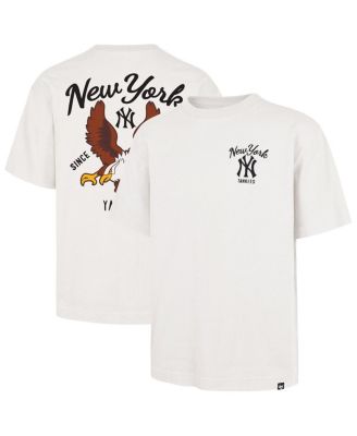 Men's Cream New York Yankees Souvenir Eagle Foundation T-Shirt