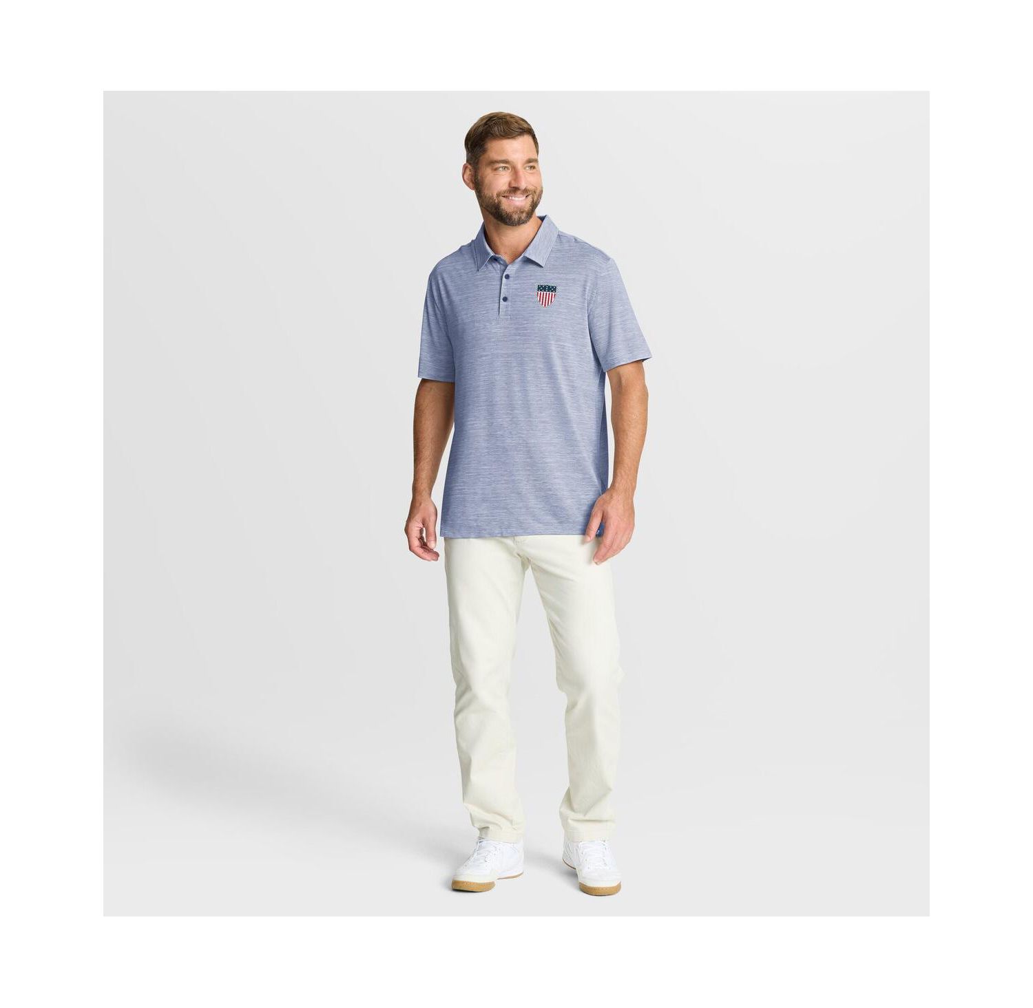 Men's Navy Team USA Clutch Polo Shirt