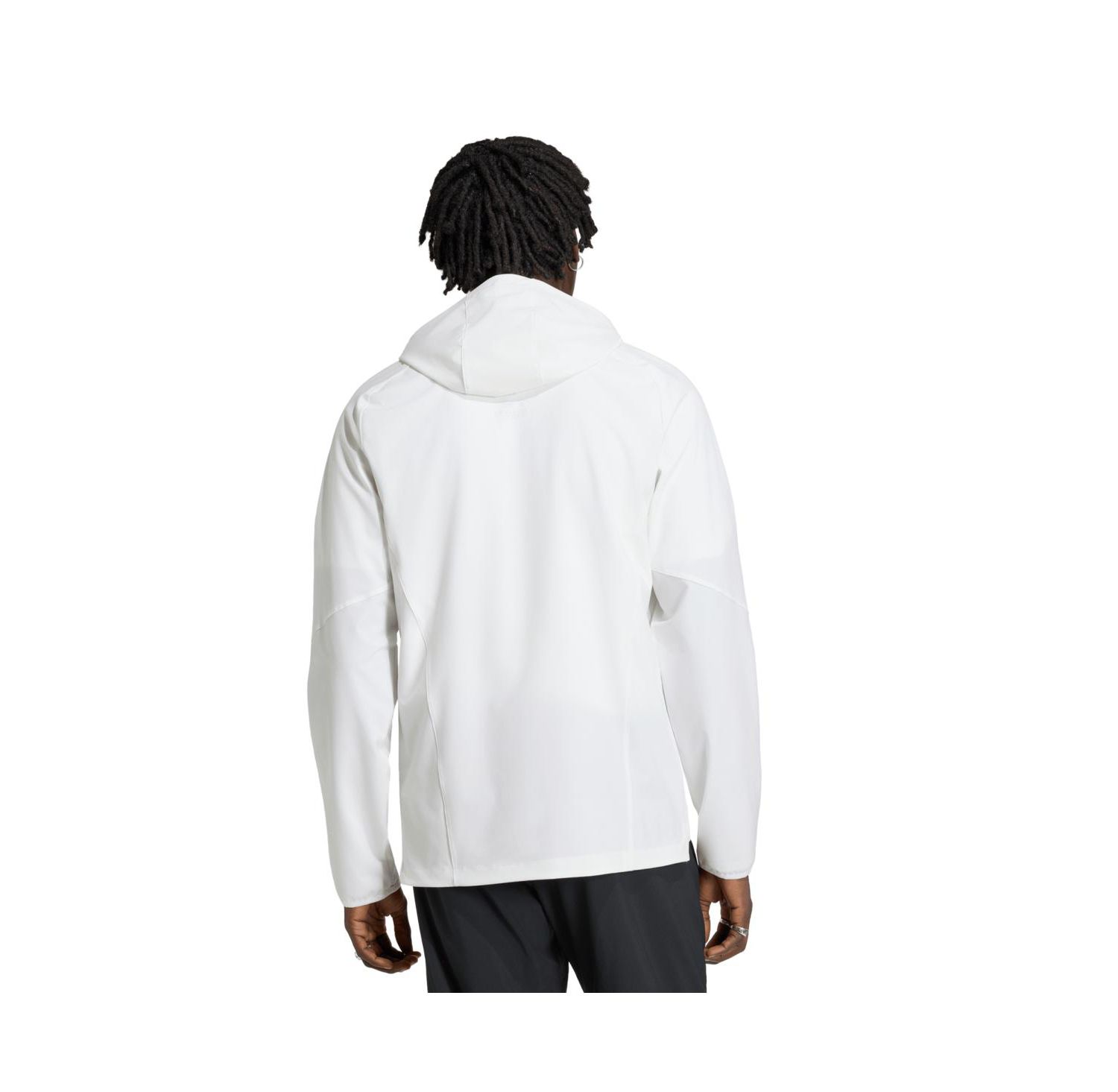 Men's White Charlotte FC Tiro Travel Full-Zip Hooded Windbreaker Jacket