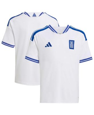 Big Boys and Girls White Greece National Team FIFA x World Cup 2026 Replica Jersey