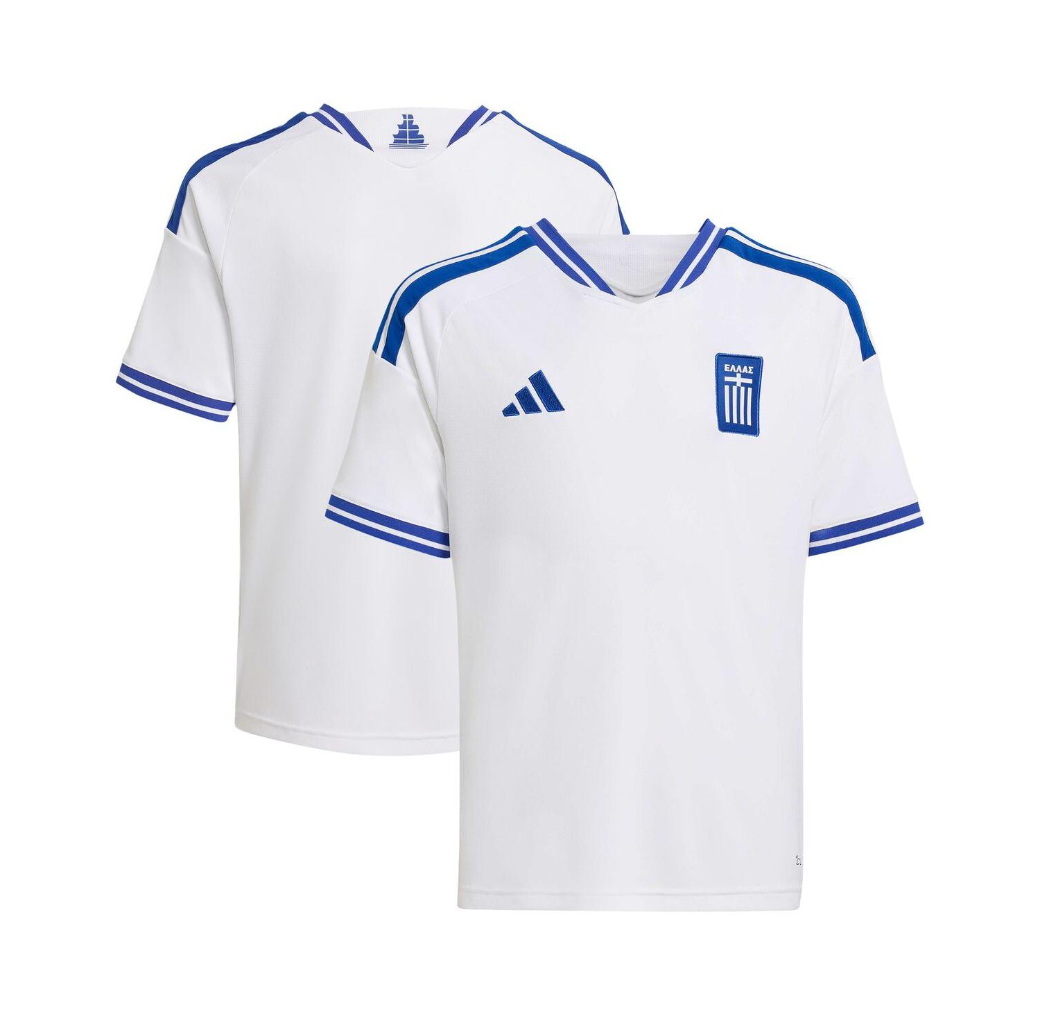 Big Boys and Girls White Greece National Team FIFA x World Cup 2026 Replica Jersey