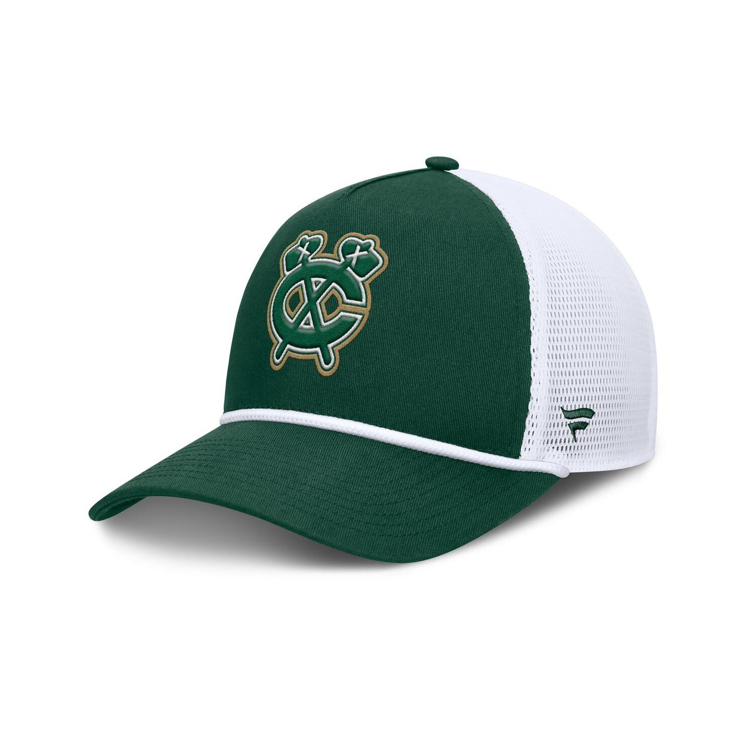 Men's Green/White Chicago Blackhawks Bermuda A-Frame Adjustable Hat