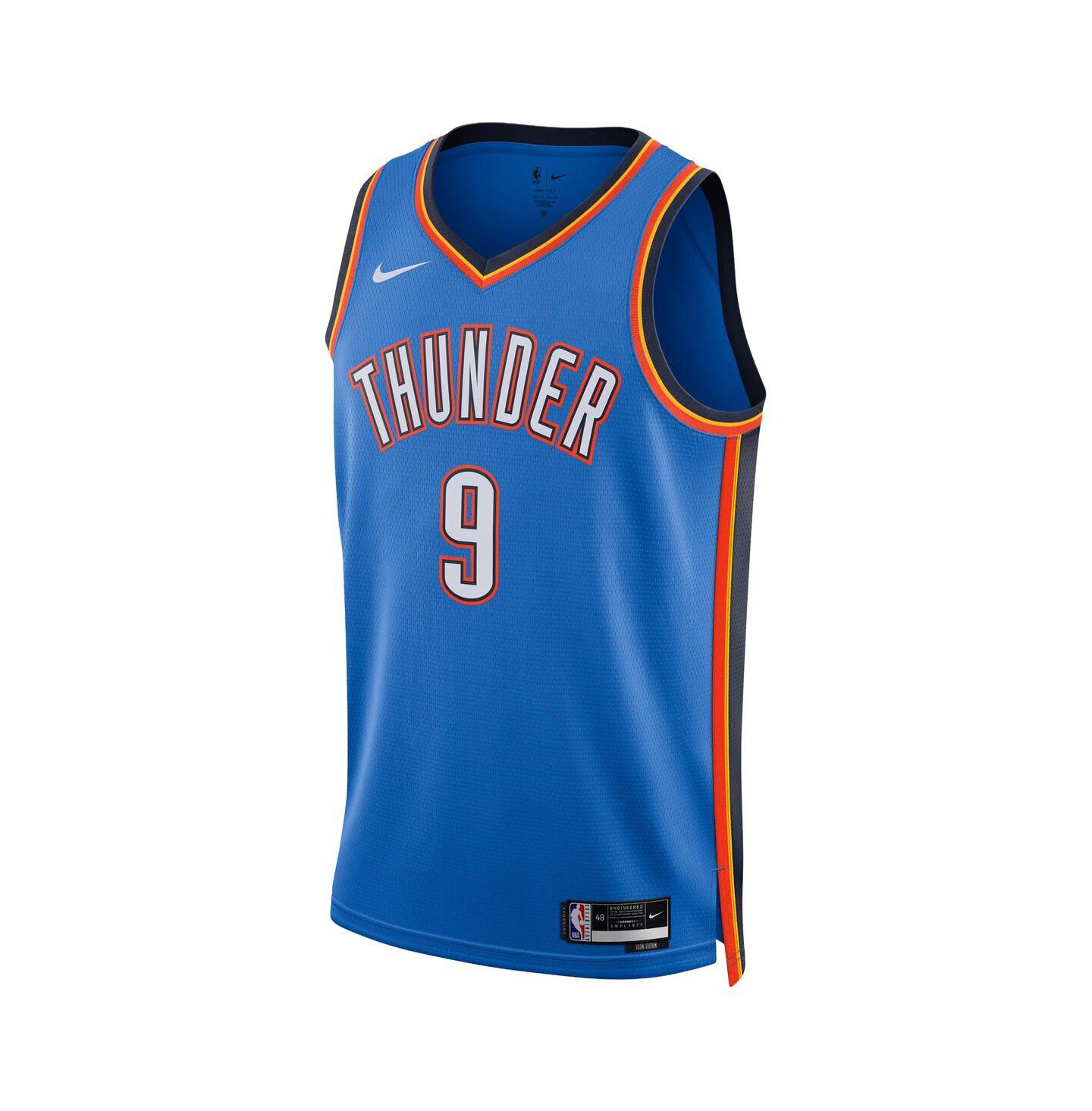Топ Nike Alex Caruso Blue Oklahoma City Thunder Swingman Jersey — фото 3