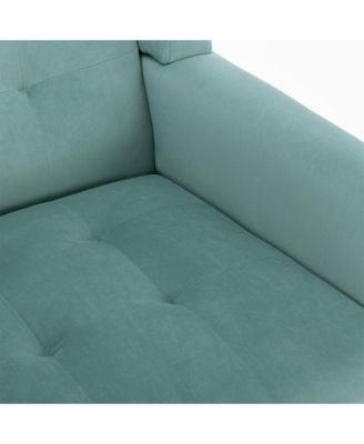 Modern Soft Velvet Accent Chair Dining Chair Bedroom Chair With Legs