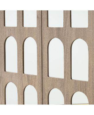 Sideboard Buffet, Mid Century Modern Storage Cabinet with Doors & Shelves