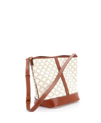 Medium Bucket Bag Triomphe Coated Canvas